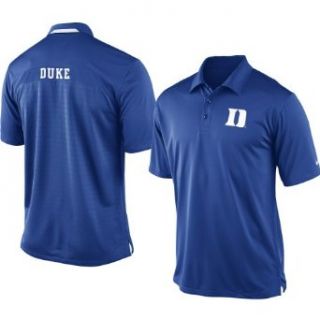 NIKE Men's Duke Blue Devils Dri FIT Coaches Polo   Size Medium, Royal Clothing