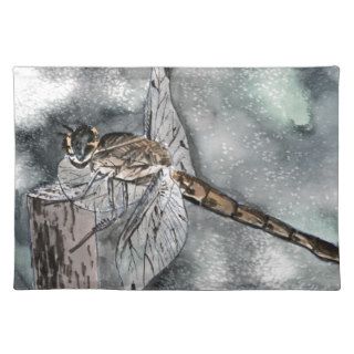 Dragonfly art gifts placemat