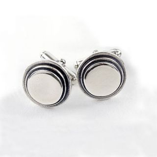 target sterling silver cufflinks by faith tavender jewellery