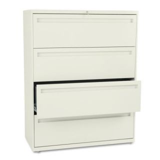 Hon 700 Series 42 inch Wide Four drawer Lateral File Cabinet In Putty