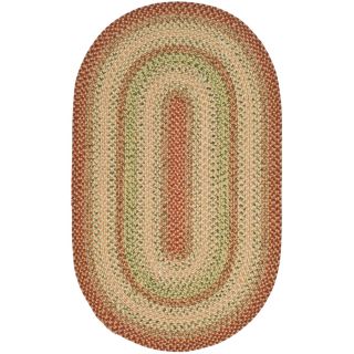 Safavieh Braid 36 in x 60 in Oval Red Transitional Accent Rug