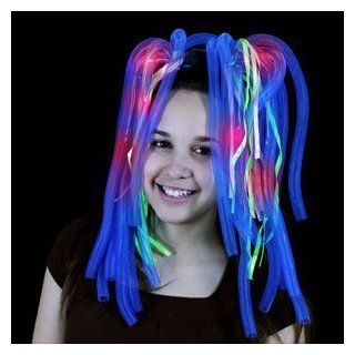 LED Party Dreads   Blue Toys & Games