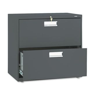 Hon 600 Series 30 inch wide Charcoal Two drawer Lateral File Cabinet