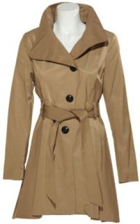 STEVE MADDEN Belted & Skirted Trench Coat [1111SM] (XL, Camel) Outerwear