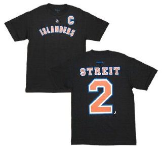 New York Islanders Mark Streit Black Alternate Logo Jersey T Shirt Size S  Football Apparel  Sports & Outdoors