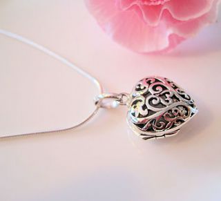 sterling silver locket necklace by bijou gifts