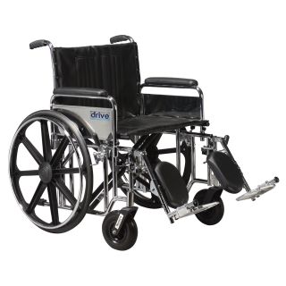 Sentra Extra Heavy Duty Wheelchair With Padded Armrests And Aluminum Footrests