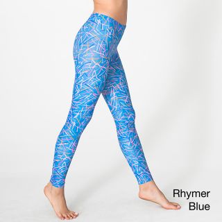 American Apparel American Apparel Womens Printed Nylon Legging Blue Size XS (2  3)