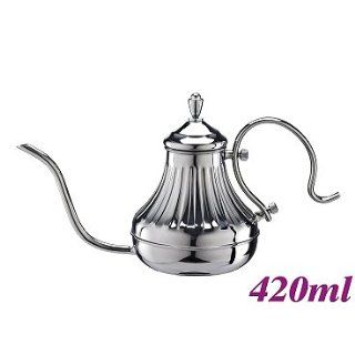 Cafe de Tiamo 420ml Stainless Steel Pour Over coffee Pot (HA8570) Kitchen & Dining