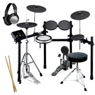 Yamaha DTX532K Electronic Drum Set BUNDLE w/ Bass Drum Pedal & Throne Musical Instruments