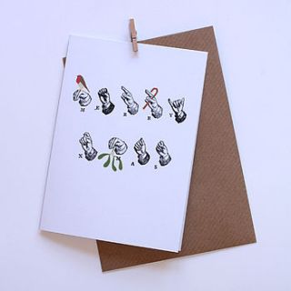 'delivered by hand' merry xmas card by rsb designs