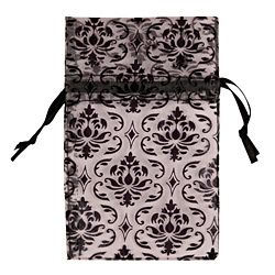 Caddy Bay Collection 48 Peice Organza Damask Drawstring Pouches Gift Bags