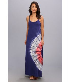 Allen Tie Dye Maxi Dress Womens Dress (Blue)