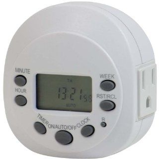 Globe 2421801 Heavy Duty Weekly Digital Indoor Timer   Wall Timer Switches  
