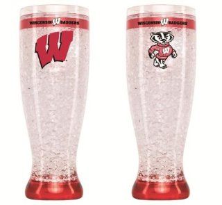 Wisconsin Badgers Flared Pilsner  Beer Glasses  Sports & Outdoors