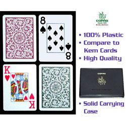 Copag Green/ Burgundy Playing Cards (two Decks)