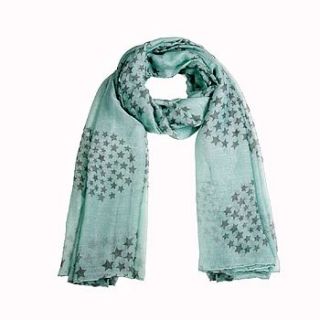 pastel star print scarf by cherry & joy