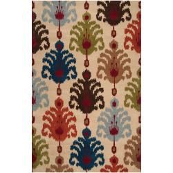 Hand tufted Beige Mercury54 Wool Rug (33 X 53)