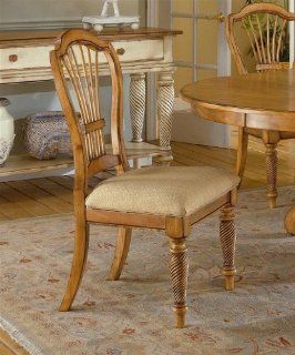 Set of 2 Wilshire Side Chairs Antique Pine   Dining Chairs