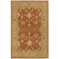 Hand knotted Multicolored Adams New Zealand Wool Area Rug (39 X 59)