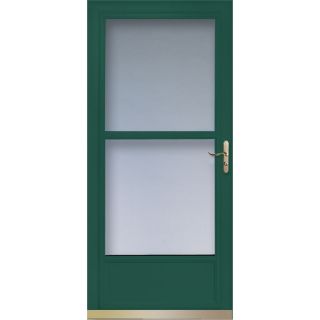 LARSON Green Tradewinds Mid View Tempered Glass Storm Door (Common 81 in x 32 in; Actual 80.71 in x 33.56 in)