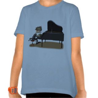 Funny Piano Player Kids T shirt