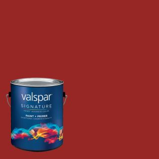 Creative Ideas for Color by Valspar 121.17 fl oz Interior Semi Gloss Sangria Red Latex Base Paint and Primer in One with Mildew Resistant Finish