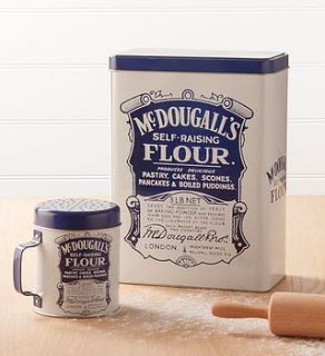 retro mc dougalls flour storage tin or shaker by the contemporary home