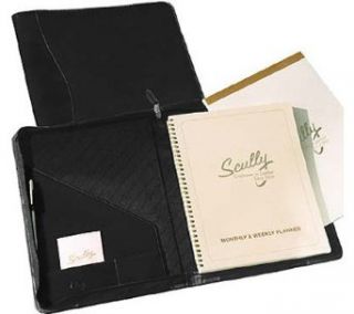 Scully Leather Zip Planner & Letter Pad Ostrich 5014Z Organizer,Antique Brown Clothing