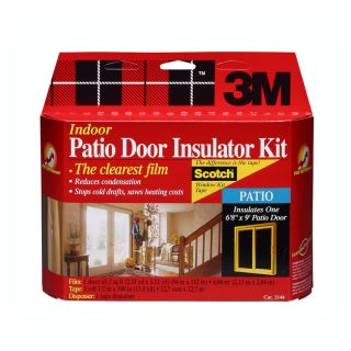 3M  Pack 112 in x 7 ft Transparent Window Film Door Weatherstrip