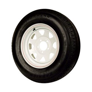 Kenda High Speed 8-Ply Radial Trailer Tire & Assembly — ST175/80R13, Spoke, Model# DM175R3D-5CI  13in. High Speed Trailer Tires   Wheels