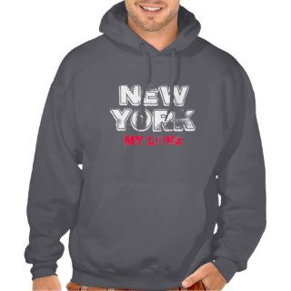 New York Hard Rock Sweatshirt Hooded Pullover