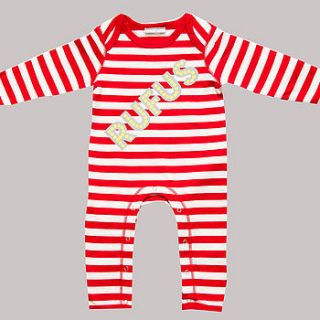 personalised 'first christmas' top by percy and nell