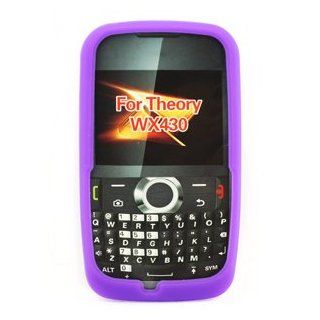 Motorola Theory WX430 Gel Skin Case   Purple Cell Phones & Accessories