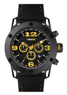 Technosport Stainless Steel Chronograph TS420 4 Black leather Watch TECNOSPORT 2012 COLLECTION Watches