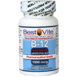 Vitamin B 12 (Cyanocobalamine) 1000mcg SL (250 Lozenges) Health & Personal Care
