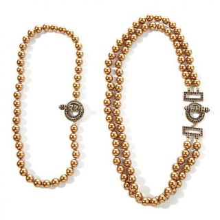 Heidi Daus "Two Fab" Set of 2 Beaded Toggle Necklaces