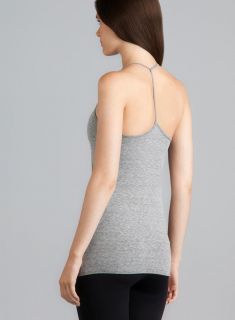 Central Park T Back Gray Cami With Padded Shelf Bra Camisoles & Slips