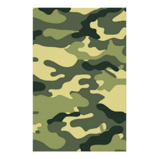 Green Camouflage Scrapbook Crafting Paper Stationery Paper