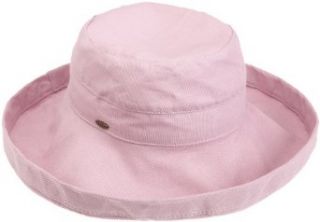 Scala Women's Cotton Big Brim Hat, Mauve, One Size Sun Hats