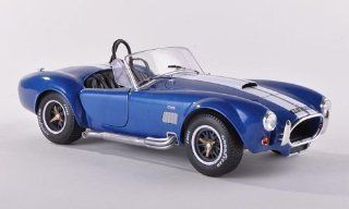 Ac Cobra 427, met. blue with white stripes , 1965, Model Car, Ready made, Solido 118 Solido Toys & Games