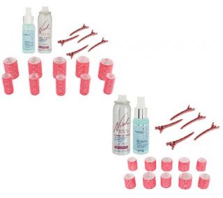 Nick Chavez Set of 10 Hair Rollers w/Travel Size Styling Product 