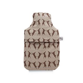 boxing hare hot water bottle by rawxclusive