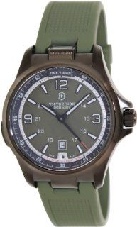 Victorinox Men's 241595 Night Vision Analog Display Swiss Quartz Green Watch Victorinox Watches