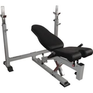 Valor Athletics Adjustable Olympic Bench with Dual Positions