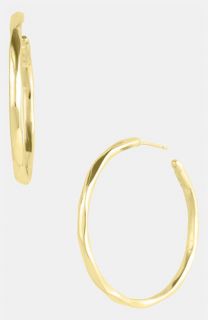 Ippolita 'Gl   Number 3' Faceted 18k Gold Hoop Earrings