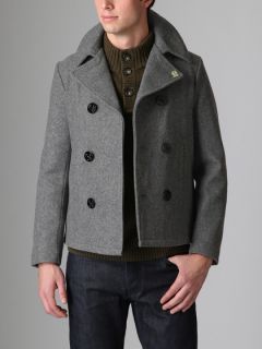 Short Wool Peacoat by Fidelity Sportswear