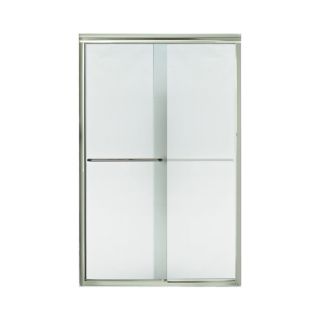 Sterling Finesse 3 ft 6.62 in to 3 ft 11.62 in W x 5 ft 10.06 in H Polished Nickel Sliding Shower Door