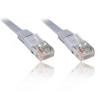 Cat6 RJ45 UTP Flat Network Cable / Patch Cable (Grey) 10m Computers & Accessories