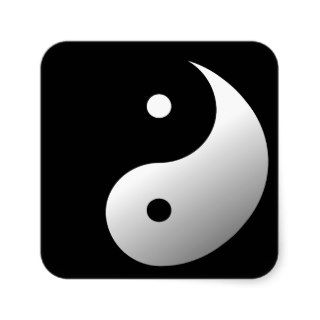 Yin and Yang Sticker
